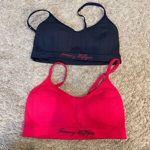 Tommy Hilfiger bralette set, dark blue and red, size M but size more like a S